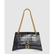 발렌시아가 크러쉬 크로커다일 엠보싱 미디움 체인백 716393