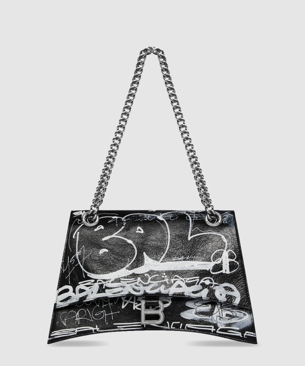 발렌시아가 그래피티 크러쉬 미디움 체인백 716393