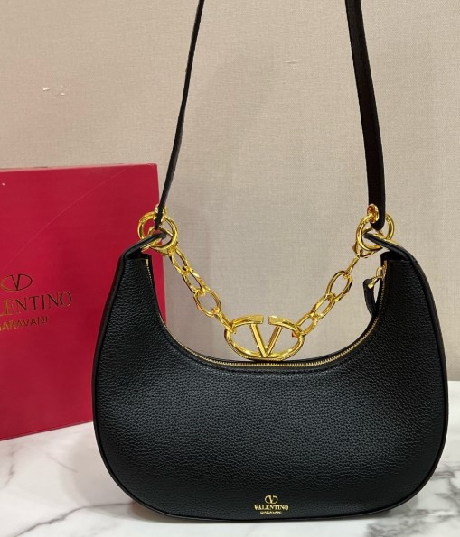 (국내배송) 발렌티노 V로고 문 스몰 호보백.