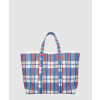 발렌시아가 바베스 체크 쇼퍼백 671409