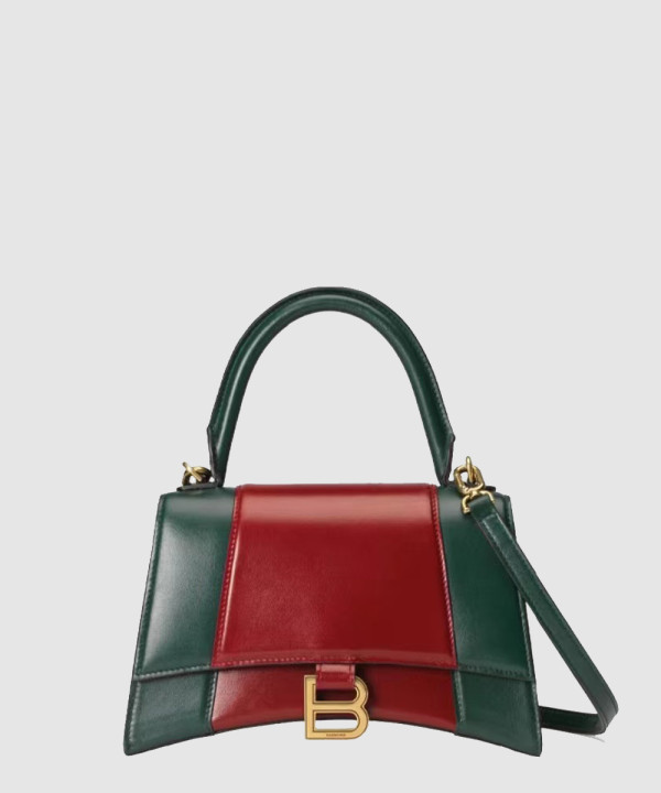 발렌시아가 X 구찌 아워글래스 탑 핸들백  681697