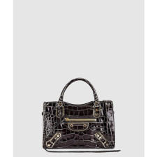 발렌시아가 메탈릭 엣지 미니 시티 토트백 390160