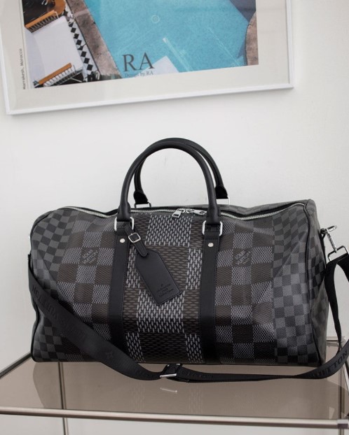 (국내배송) 루이비통 키폴 반둘리에 55 다미에 그라파이트 캔버스