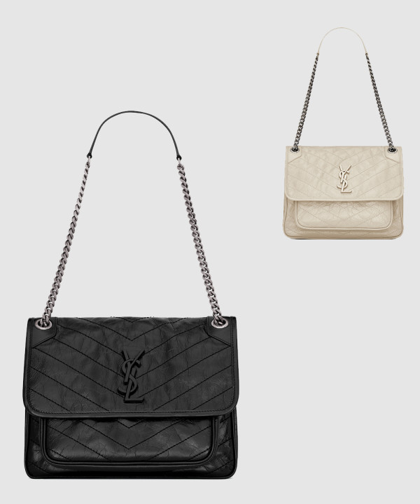 생로랑 니키 미디움 체인 숄더백 633158