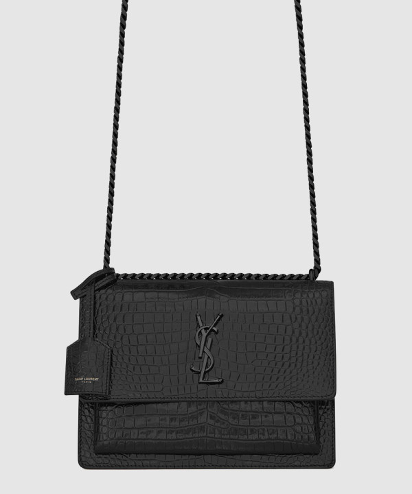 생로랑 모노그램 선셋 크로커 미디움 442906