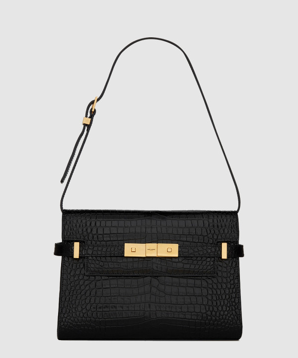 생로랑 맨하탄 스몰 크로커 숄더백 675626