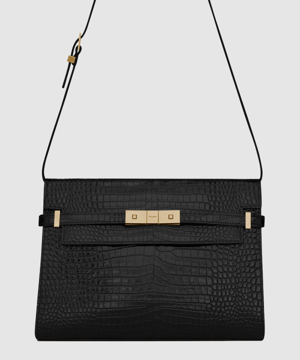 생로랑 맨하탄 미디엄 크로커 숄더백 579271