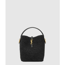 생로랑 LE 37 라피아 버킷백 773991