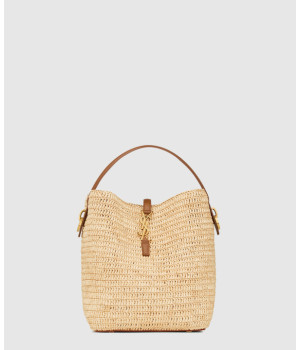 생로랑 LE 37 라피아 버킷백 773991