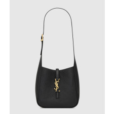 생로랑 그레인 레더 LE 5 A 7 베이비 호보 숄더백 809461