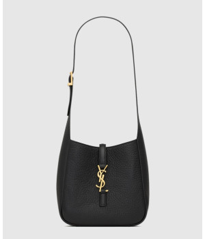 생로랑 그레인 레더 LE 5 A 7 베이비 호보 숄더백 809461