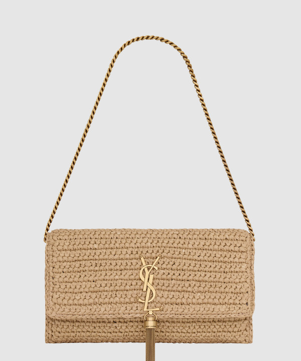 생로랑 라피아 케이트 99 테슬 숄더백 604276