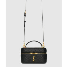 생로랑 램스킨 레더 가비 베니티 숄더백 766731