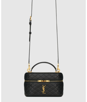 생로랑 램스킨 레더 가비 베니티 숄더백 766731