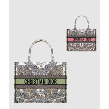 디올 북 토트백 미디움 어라운드 더 월드 M1296