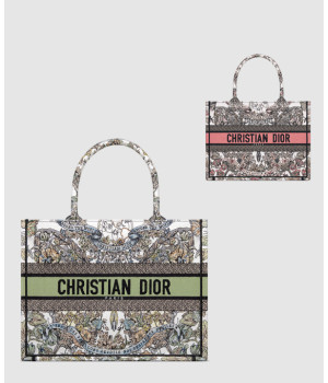 디올 북 토트백 미디움 어라운드 더 월드 M1296