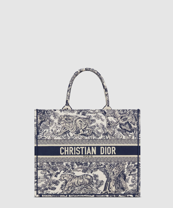 디올 북 토트백 라지 트왈 드 주이 M1286