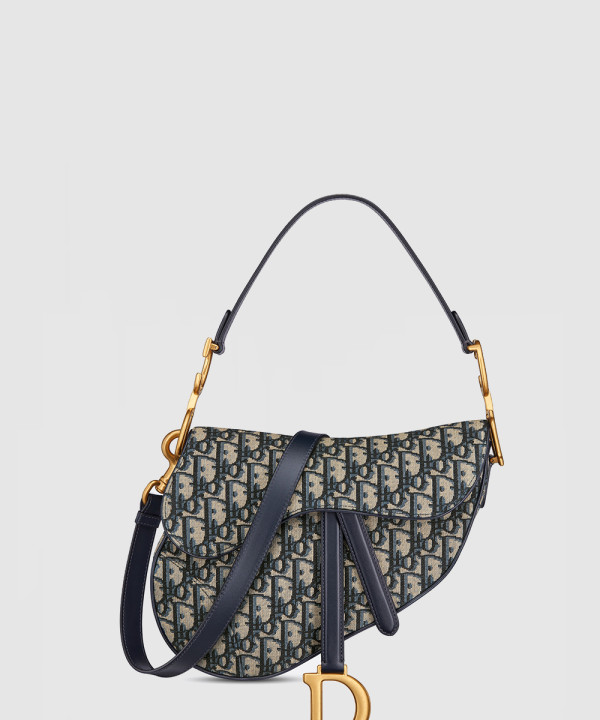 디올 오블리크 새들 스트랩백 미디움 M0455