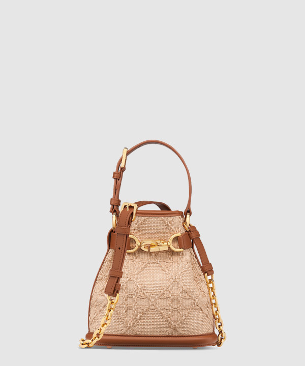 디올 쎄디올 버킷백 라피아 스몰 M2272