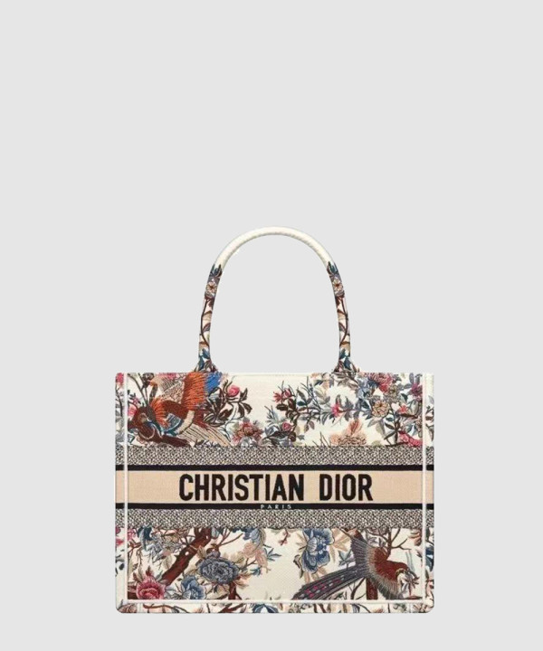 디올 북 토트백 미디움 쟈뎅 디히비어 M1296