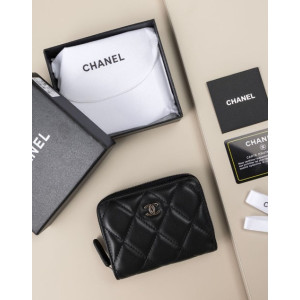 (국내배송) 샤넬 클래식 똑딱이 지퍼 카드지갑