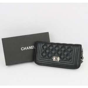 (국내배송) 샤넬 로고 집퍼 장지갑