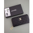(국내배송) 샤넬 블랙 소프트 캐비어 금장 지피 월릿