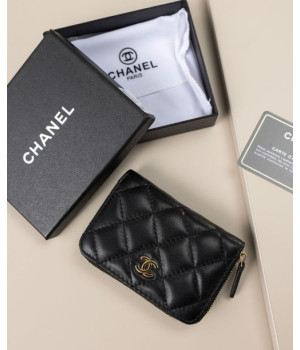 (국내배송) 샤넬 클래식 램스킨 지퍼 카드지갑