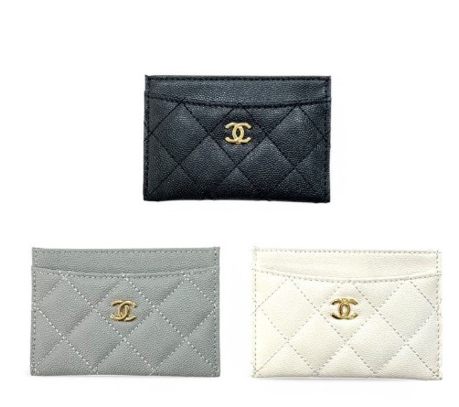 (국내배송) 샤넬 캐비어 그레인드 카프스킨 클래식 카드지갑