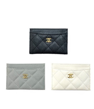 (국내배송) 샤넬 캐비어 그레인드 카프스킨 클래식 카드지갑
