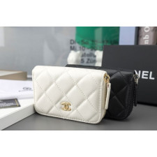 (국내배송) 샤넬 클래식 지퍼 램스킨 카드지갑