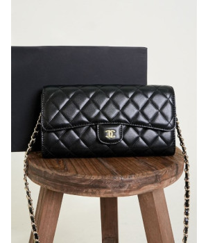 (국내배송) 샤넬 램스킨 클래식 체인 플랩 장지갑