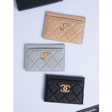 (국내배송) 샤넬 케비어 그레인드 카드 케이스