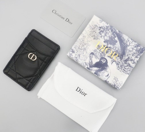 (국내배송) 디올 카로 카드홀더 블랙