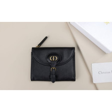 (국내배송) 디올 바비 블랙스무스 가죽미니반지갑