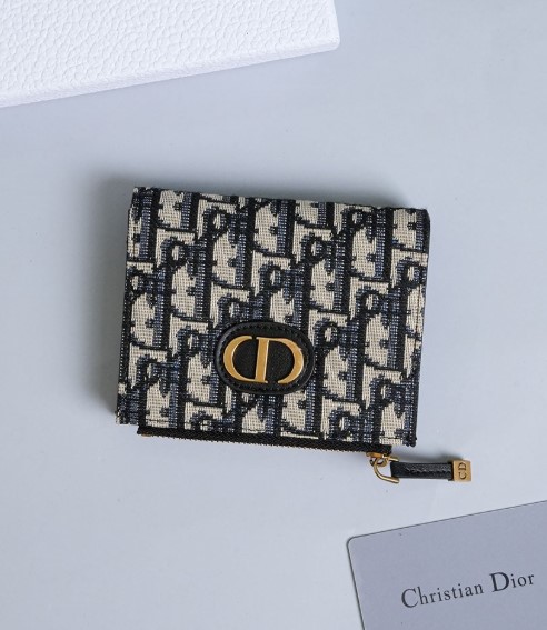 (국내배송) 디올 Montaigne CD 몽테인 오블리크 플랩 반지갑