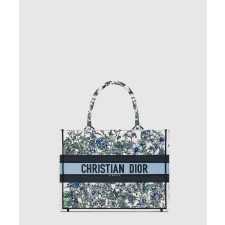 디올 북 토트백 미디움 플라워 M1296