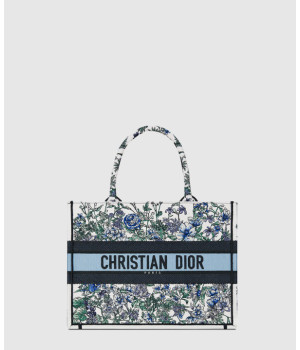 디올 북 토트백 미디움 플라워 M1296