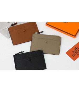 (국내배송) 에르메스 수입 토고 5cc 포켓 지퍼 카드 지갑