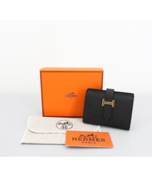 (국내배송) 에르메스 베안 미니 카드 지갑 블랙