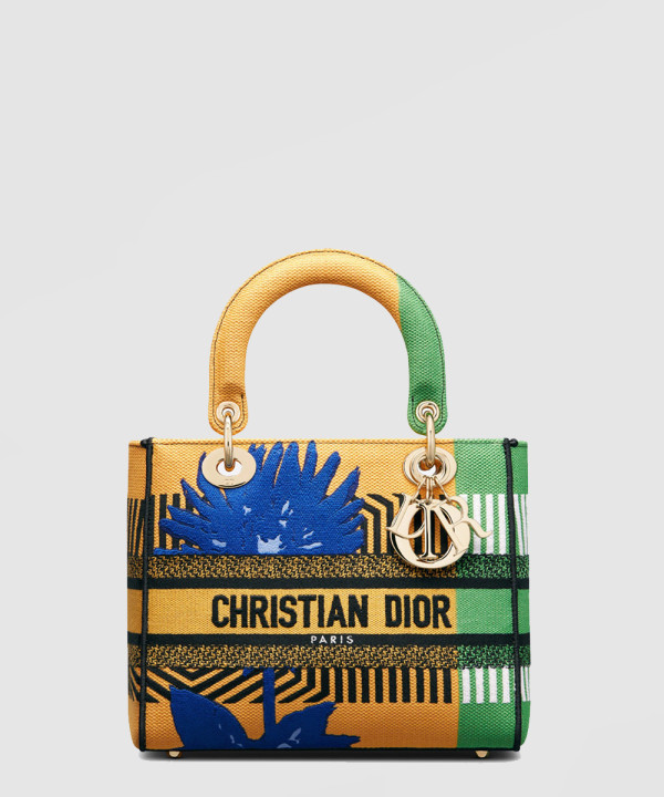 디올 미디움 레이디 디라이트 백 멀티컬러 M0565
