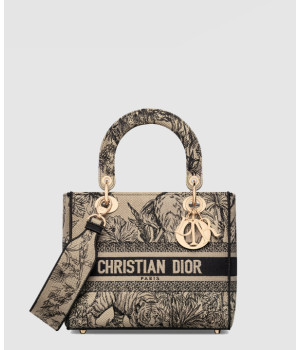 디올 미디움 레이디 디라이트 백 트왈 드 주이 보야주 자수 M0565