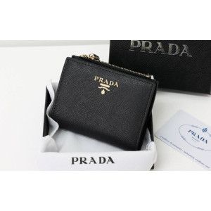 (국내배송) 프라다 사피아노 메탈로고 반지갑
