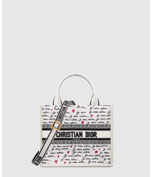 디올 아모르 스몰 북토트백 화이트 M1325