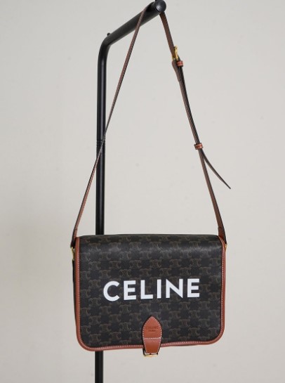 (국내배송) 셀린느 CELINE 프린트 트리오페 메신저 폴코 백