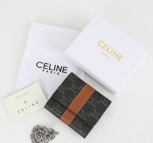 (국내배송) 셀린느 10665 트리오페 3단 똑딱이 지갑