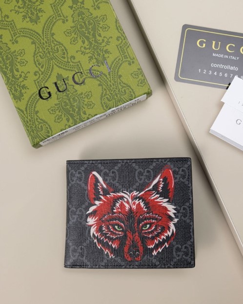 (국내배송) 구찌 GG 수프림 울프 반지갑