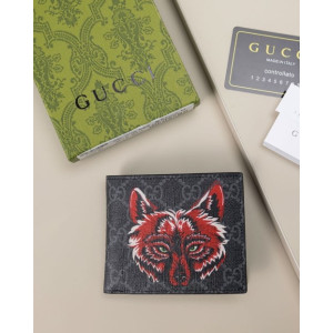 (국내배송) 구찌 GG 수프림 울프 반지갑