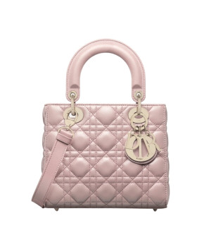 디올 레이디 디올 ABC 스몰 백 (페일 핑크 펄/까나쥬/램스킨)