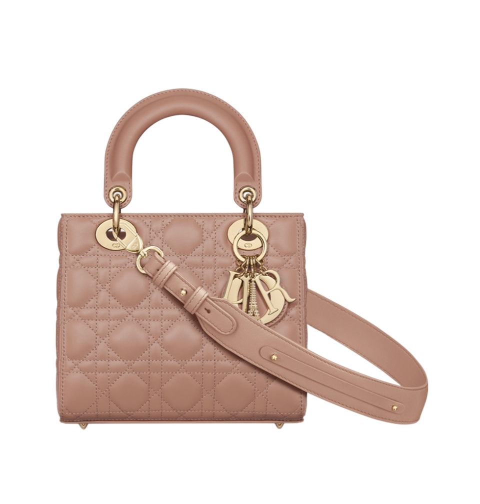 디올 레이디 디올 ABC 스몰 백 (블러쉬/까나쥬/램스킨)